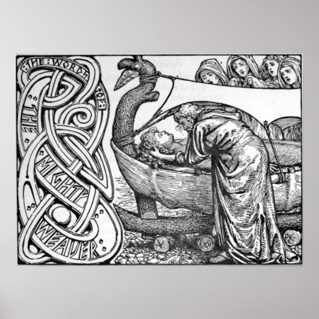 Póster Las últimas palabras de Odin para Baldr (Frente)