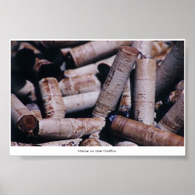 Póster Las uñas en el ataúd (Frente)