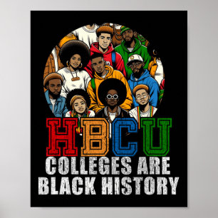 Póster Las universidades son el mes de la historia negra