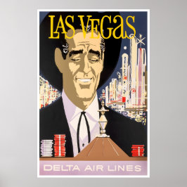 Póster Las Vegas Art Nevada Travel Poster Casino Print
