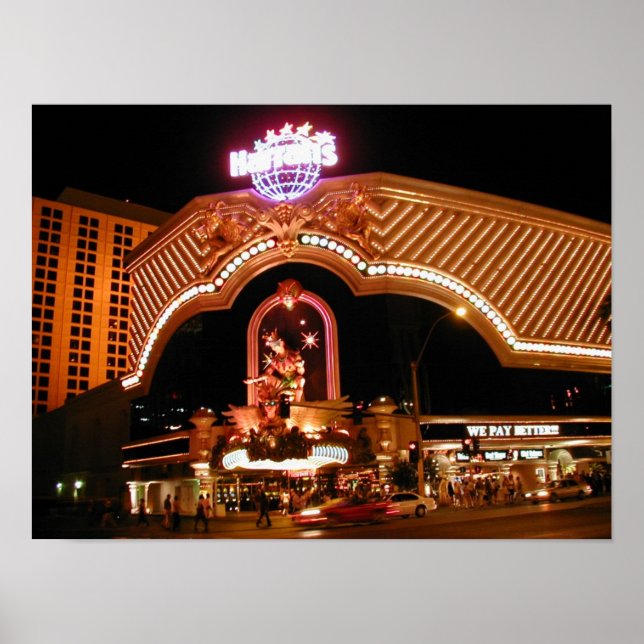 Póster Las Vegas de Harrah (Frente)