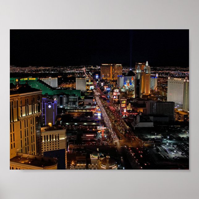 Póster Las Vegas de noche (Frente)