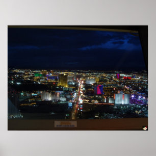 Póster Las Vegas - Do Not Lean On Glass #1 Poster Print