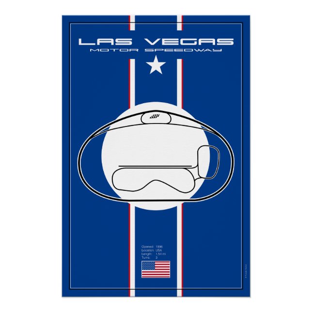 Póster Las Vegas Motor Speedway (Anverso)
