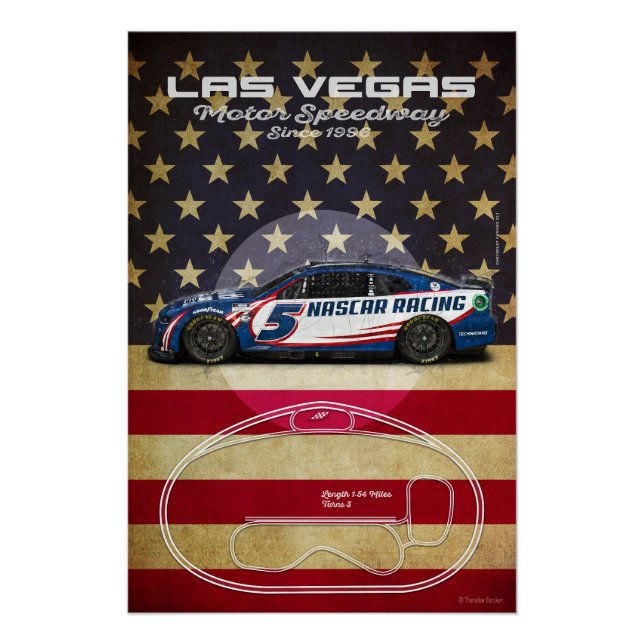 Póster Las Vegas Motor Speedway (Anverso)