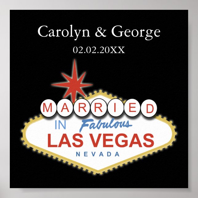 Póster las vegas signboard poster (Frente)