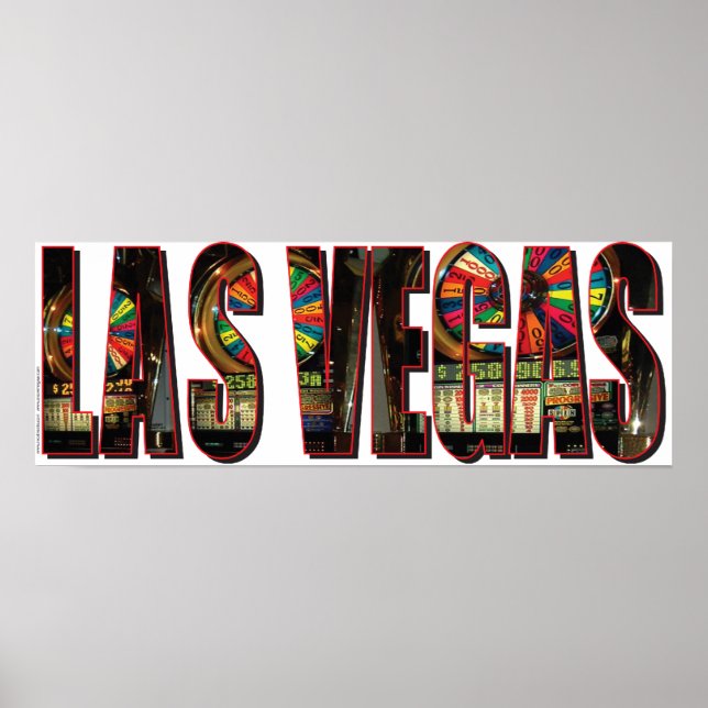 Póster Las Vegas Slot Machines (Frente)