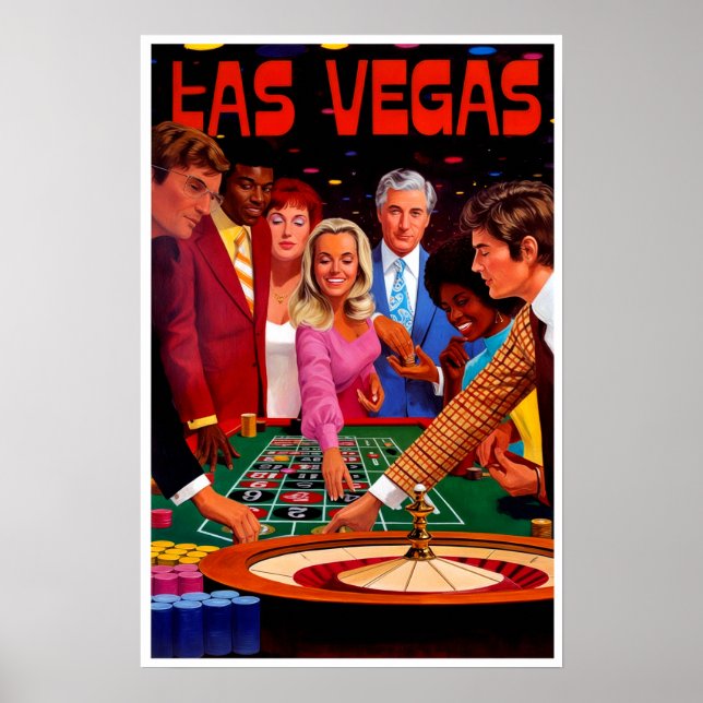 Póster Las Vegas travel poster (Frente)
