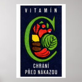 Póster Las verduras protegen contra la infección - Caja d
