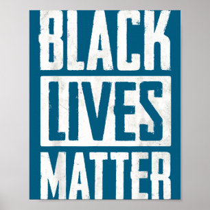 Póster Las vidas negras hombres mujeres blm derechos huma