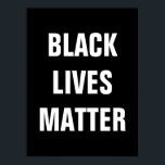Póster Las vidas negras importan<br><div class="desc">Hablemos en contra de la violencia y el racismo sistemático hacia la comunidad afroamericana con este poster de Black Lives Matter.</div>