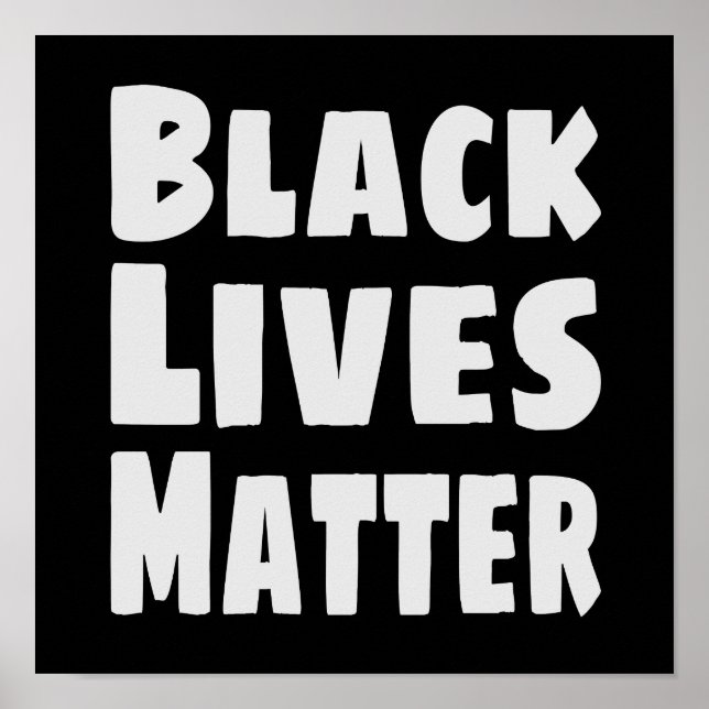 Póster Las vidas negras importan BLM (Frente)