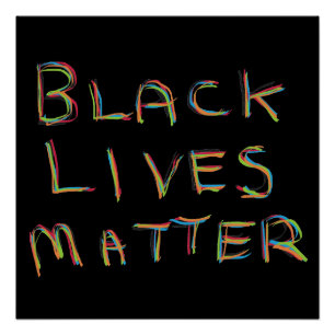 Póster Las vidas negras importan BLM