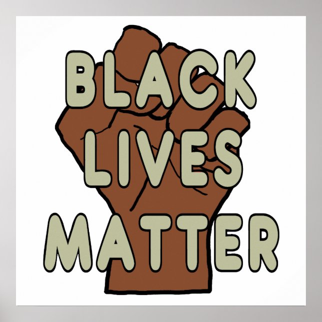 Póster Las vidas negras importan BLM (Frente)