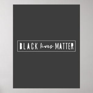 Póster Las vidas negras importan   BLM Igualdad de Raza M