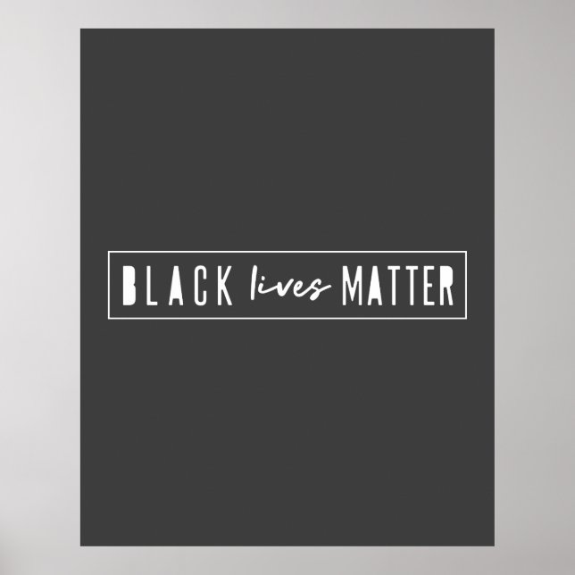 Póster Las vidas negras importan | BLM Igualdad de Raza M (Frente)