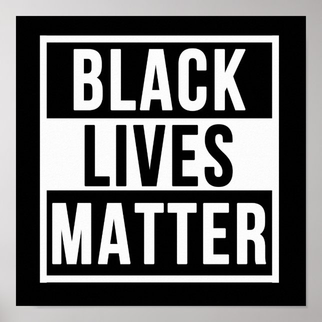 Póster Las vidas negras importan BLM Orgullo afroamerican (Frente)