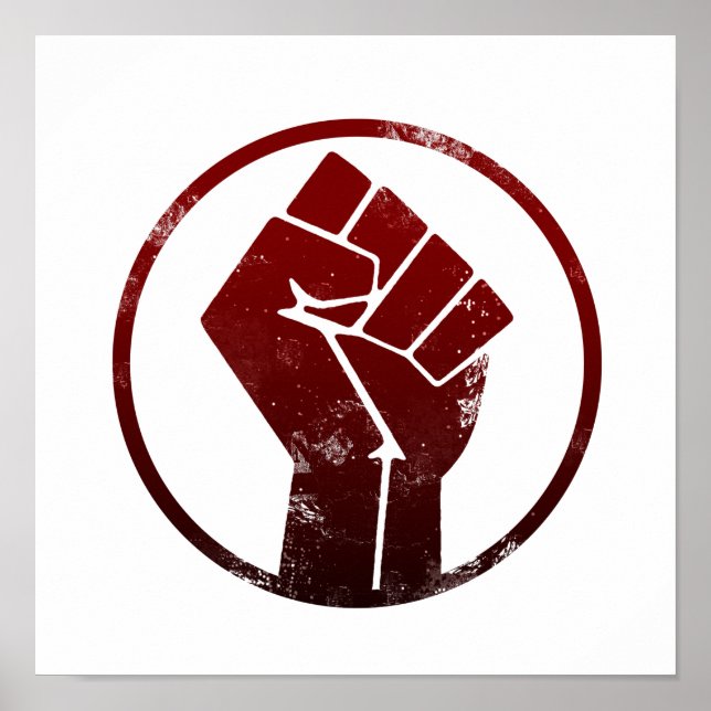 Póster Las vidas negras importan FIST 3 #BLM (Frente)