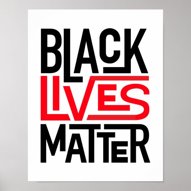Póster Las vidas negras importan | Igualdad de derechos (Frente)