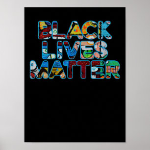 Póster Las vidas negras importan: La igualdad en el graff