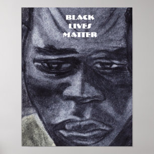PÓSTER LAS VIDAS NEGRAS IMPORTAN NEGRO