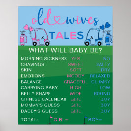 Póster Las viejas viejas cuentos de golf género revelan R