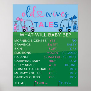 Póster Las viejas viejas cuentos de golf género revelan R