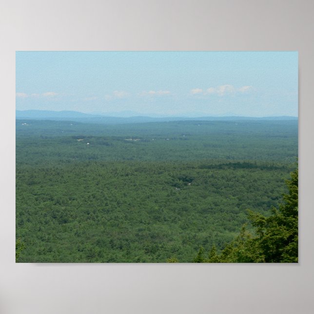 Póster Las vistas desde el Monte Agamenticus, Maine (Frente)