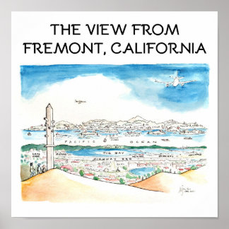 Póster Las Vistas Desde Fremont, California