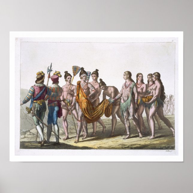 Póster Las viudas nativas norteamericanas se acercan a su (Frente)