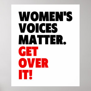 Póster Las voces de las mujeres lo superan