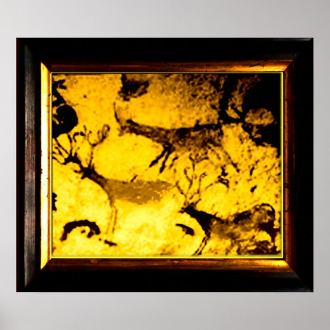 Póster Lascaux Deer Herd (Frente)