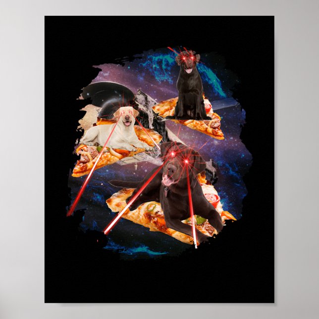 Póster Laser Cats Pizza Kitties (Frente)