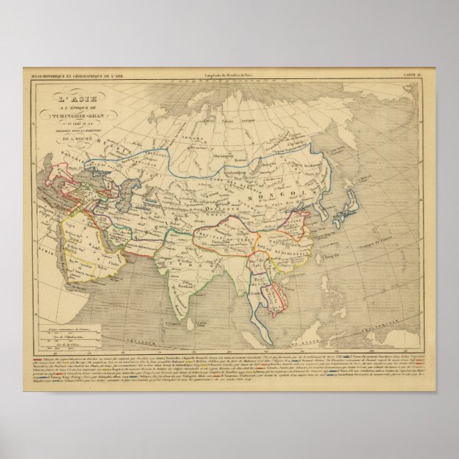 Póster L'Asie, 1220 ap JC (Frente)
