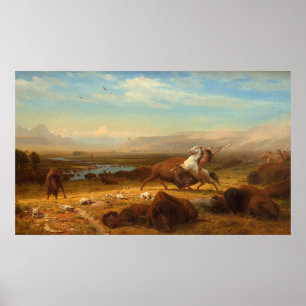 Póster Last of Buffalo - Albert Bierstadt Bella Artes Pos