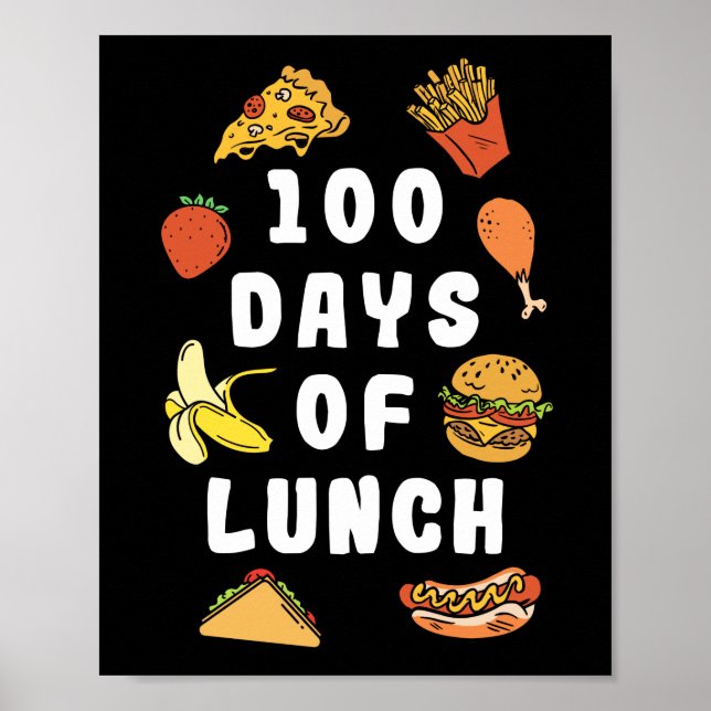 Póster Lástima De 100 Días De Almuerzo (Frente)