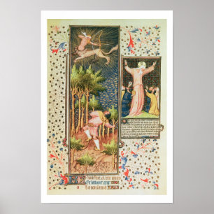 Póster Lat 9471 f.16r noviembre, del Grandes Heures d