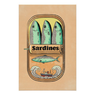 Póster Lata de Sardinas