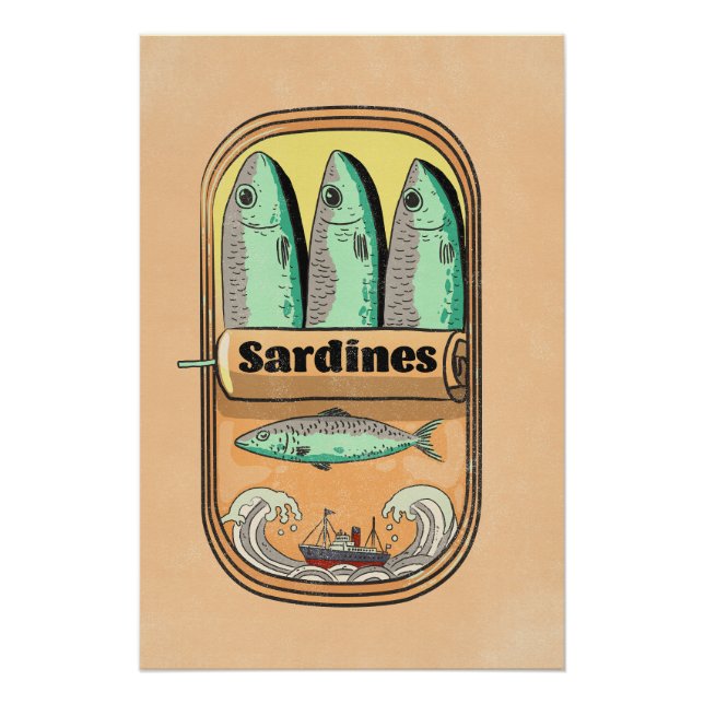 Póster Lata de Sardinas (Anverso)