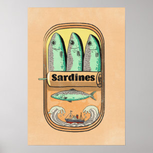 Póster Lata de Sardinas