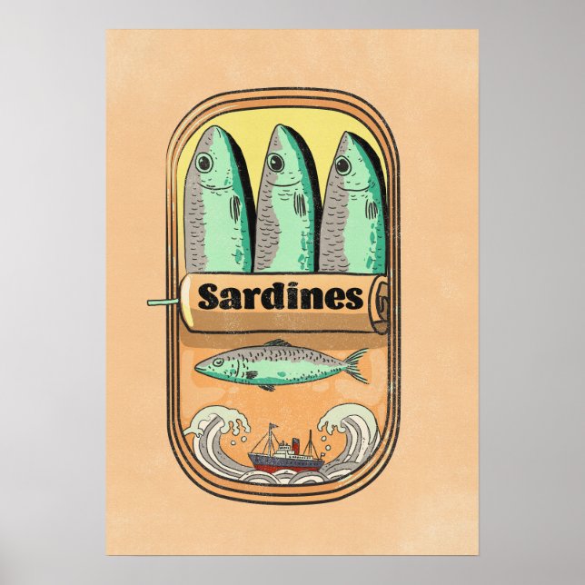 Póster Lata de Sardinas (Frente)