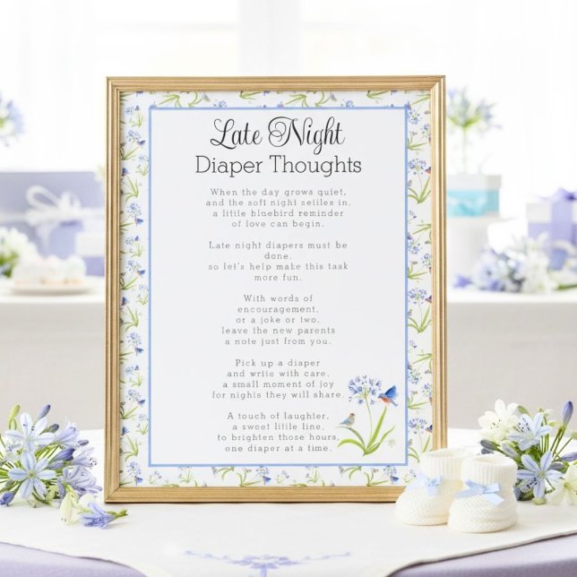 Póster Late Night Diaper Thoughts Lily with Bluebird (Subido por el creador)