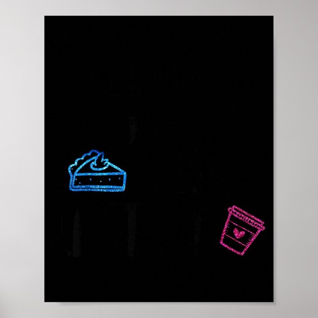 Póster Lates I Thought You Said E And Lattes Funny Fitnes (Frente)