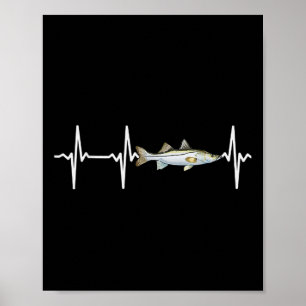 Póster Latido de lubina para amantes de la pesca de peces