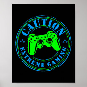 Póster Latido de Videojuego Enamorado Gamer Extremo 1 