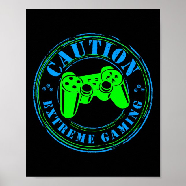 Póster Latido de Videojuego Enamorado Gamer Extremo 1  (Frente)