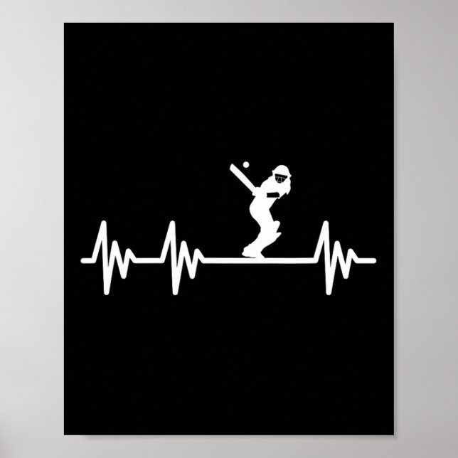 Póster Latido del corazón de cricket (Frente)