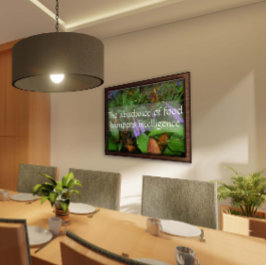 Póster Latin wisdom quote intelligence greenery poster