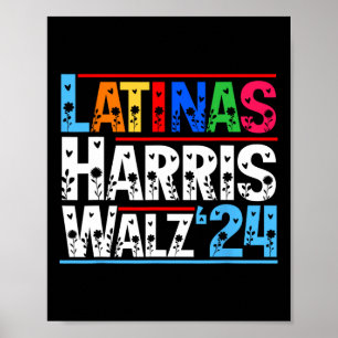 Póster Latinas florales Hispánicas Mes Del Patrimonio His