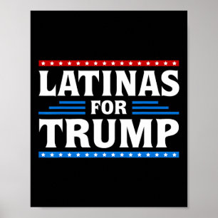 Póster Latinas por las elecciones de Trump 2024 votan lat